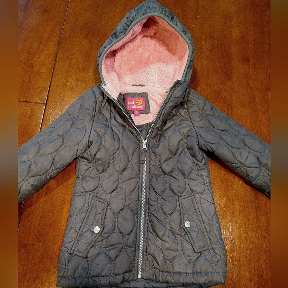 2/$20 Gray quilted jacket By Pink Platinum